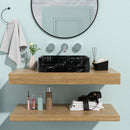 Rectangular Vessel Bathroom Sink - Black / Gray by HouseOfZazla