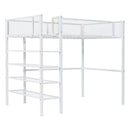 Loft Bed With 4 Tier Shelves And Storage by Unique Piece Furniture