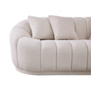 Maximilian - Modern Japandi Style Tight Back Boucle Couches