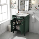 Bathroom Vanity With 2 Doors And Tip Out Drawer, Soft Closing Hinges by Unique Piece Furniture