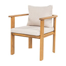 Kaja Outdoor Acacia Wood Dining Chair, Teak Finish Frame by HouseOfZazla