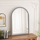 Vintage Iron Art Arch Mirror, Wall Hanging Or Table Display by HouseOfZazla
