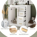 Bathroom Vanity With Sink, Storage Cabinet, Freestanding Set With 3 Drawers & Soft Closing Doors by Unique Piece Furniture