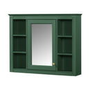 Wall Mounted Medicine Cabinet With Mirror, Storage Cabinet Featuring 6 Open Shelves And Adjustable Interior by HouseOfZazla