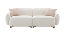 Darius - Boucle Sofa With 2 Toss Pillows - Beige by HouseOfZazla