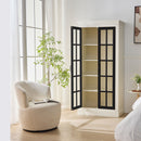 Rustic Style Display Cabinet With Glass Doors For Collectibles by HouseOfZazla