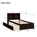 Twin Bed With Trundle, Bookcase by Unique Piece Furniture