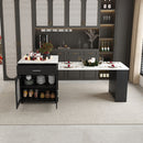 Expandable Kitchen Island With Power Outlet
