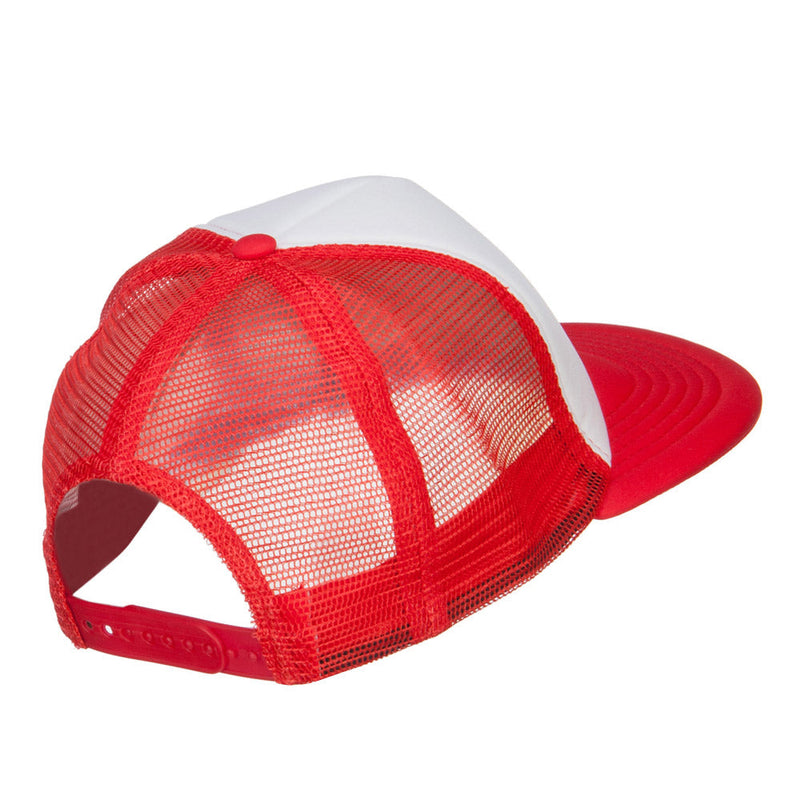 Flat Bill Trucker Snapback Cap