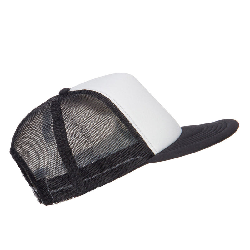 Flat Bill Trucker Snapback Cap