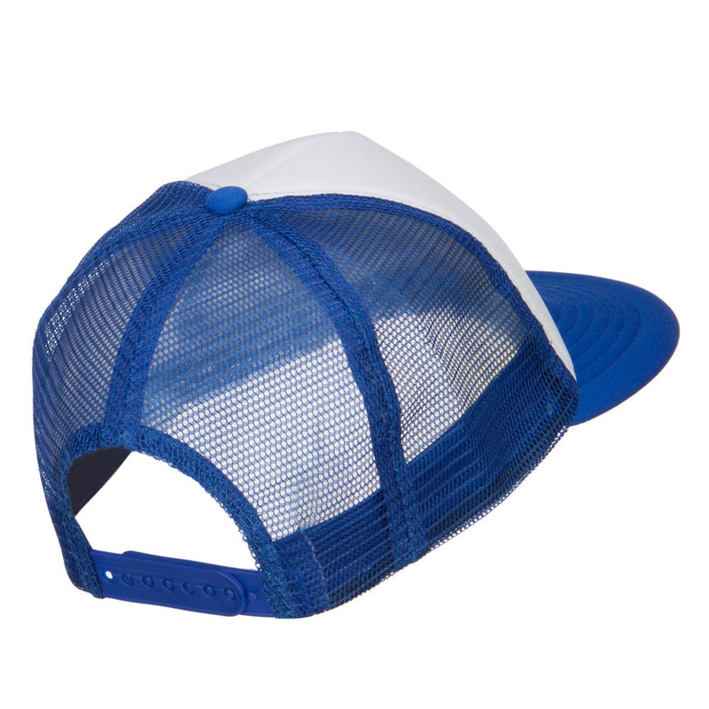 Flat Bill Trucker Snapback Cap