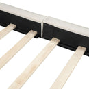 Upholstered Platform Bed, Grounded Bed With Solid Frame by HouseOfZazla