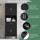 Freestanding Tall Bathroom Cabinet With Soft Close Doors And Adjustable Shelves by Unique Piece Furniture