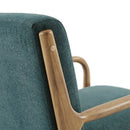 Mid-Century Style Lounge Chair With Upholstered Seat by HouseOfZazla
