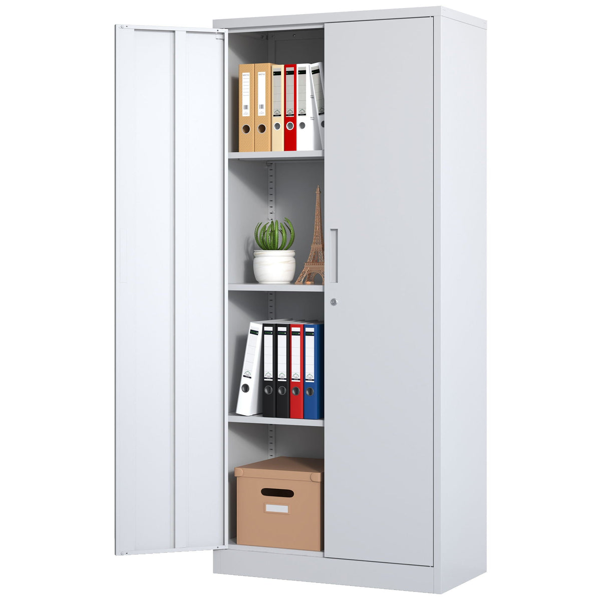 Heavy Metal Garage Storage Cabinet With Locking Doors, Steel, Adjustable Shelves, photo 34 of 34