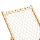 Bamboo Weaving Chair Set With Handwoven Rope For Patio And Living Spaces - Natural by HouseOfZazla