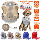 Pet Mesh Harness Dog Leash Set Reflective Chest Strap Adjustable Puppy Vest For Puppies Breeds Dogs Cats Walking Outdoor