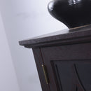Modern Sideboard With Tempered Glass Doors - Ox Blood Red by HouseOfZazla