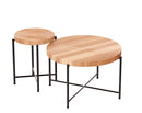Coffee And End Table Set Waterproof Cover (Set of 2) - Natural Wood / Brown by HouseOfZazla