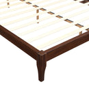 Queen Size Platform Bed Frame With Wood Slat And Metal Support - Chocolate by HouseOfZazla