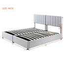 Upholstered Platform Bed With A Hydraulic Storage System by HouseOfZazla