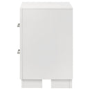 Jessica 2-drawer Nightstand Snow White