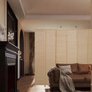 6 Panel Room Divider, Bamboo-Woven Folding Screens