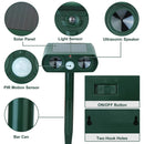 Ultrasonic Animal Repeller Solar Powered Motion Sensor by LJGDeals
