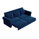 3 In 1 Convertible Sleeper Sofa With Nailhead Trim & Rolled Arm by HouseOfZazla