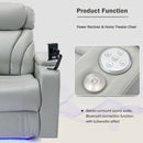 Power Motion Recliner Electric Power Recliner With USB Charging Port, Hidden Arm Storage, Convenient Cup Holder And tooth Speaker by Unique Piece Furniture