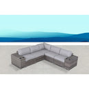 Modern Rattan Wicker Seating Group With Cushions by HouseOfZazla