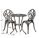 Nassau Cast 3 Piece Bistro Set by HouseOfZazla