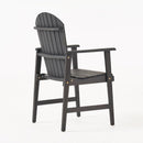 Outdoor Weather Resistant Acacia Wood Adirondack Dining Chairs (Set of 2)