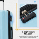 2 Piece Luggage Set With Bags Expanable Spinner Wheels ABS Lightweight Suitcase With Tsa Lock 20" / 24" by HouseOfZazla