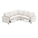 Power Recliner Sectional Sofa Home Theater Reclining Sofa With Two USB Ports, Two Storage Drawers For Living Room by HouseOfZazla