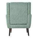 Modern Accent Chair, Teddy Fabric Living Room Chairs Comfy Reading Chair, Mid Century Accent Chair, Lounge Arm Chairs Armchair For Living Room Bedroom - Light Green by HouseOfZazla