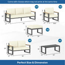 Modern Outdoor Sofa Set With Coffee Table by HouseOfZazla