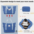 2 Piece Luggage Set With Bags Expanable Spinner Wheels ABS Lightweight Suitcase With Tsa Lock 20" / 24" by HouseOfZazla