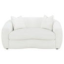 Isabella 3-piece Faux Sheepskin Upholstered Sofa Set Natural