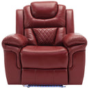 Home Theater Seating Manual Recliner Chair With Led Light Strip For Living Room by HouseOfZazla