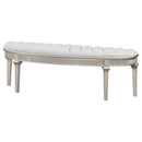 Colwood - Upholstered Curved With Channel Tufting And Slender Tapered Legs - Silver Gray by HouseOfZazla