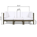 Oana 3 Piece Sofa Set With Water Resistant Cushions