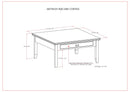 Artisan - Square Coffee Table - Russet Brown by HouseOfZazla