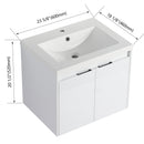 24" Bathroom Vanity With Resin Sink