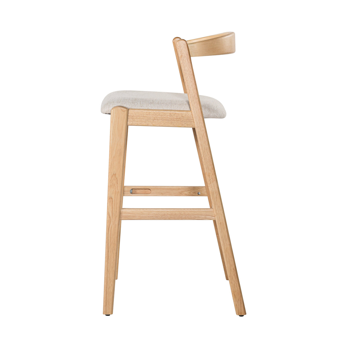 Balmain Indoor Rubberwood Barstool, photo 9 of 10