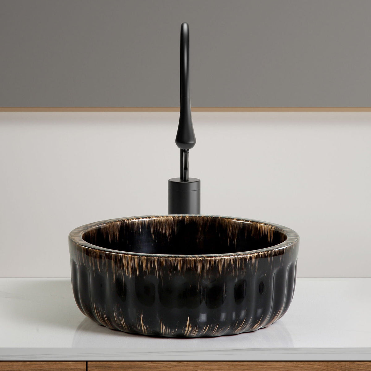 Vessel Sink, Above Counter Small Bowl - Black, photo 9 of 9