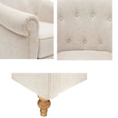 Fayette - Tufted Accent Arm Chair - Cream by HouseOfZazla