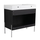 Freestanding Bathroom Vanity With Resin Sink And Storage Cabinet by HouseOfZazla