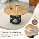 47.3-Inch Diameter Modern Splicing Circular Dining Table by HouseOfZazla