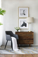 Wall Art Horse Animal Printing, Wall Decor Accent (Set of 2) - Golden / White by Unique Piece Furniture